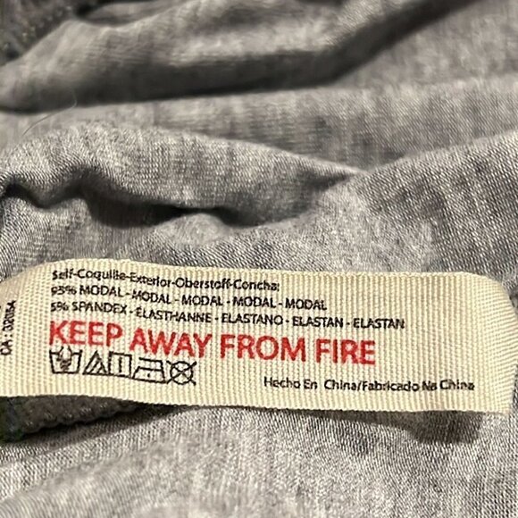 FREE People The Essential Heather Grey Ruffled Lounge Shorts Size XS - Picture 9 of 15